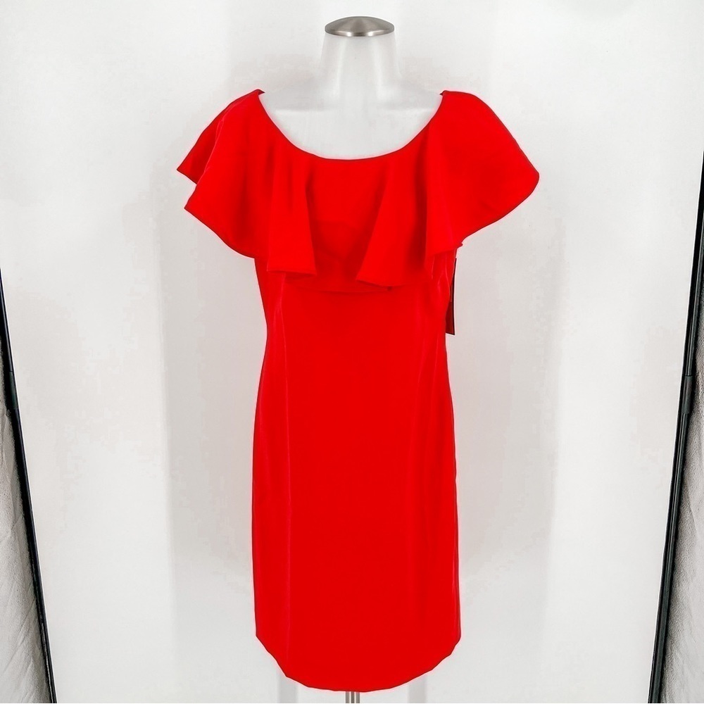 NWT Tahari Arthur S. Levine scarlet red dress